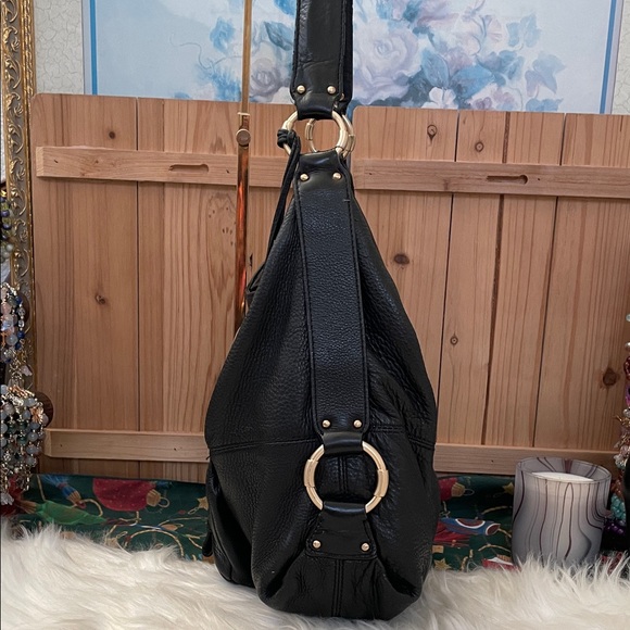 Michael Kors Black Leather Shoulder Bag - Picture 7 of 12